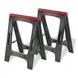 Keter Klappbarer Sägebock, Doppelpack, 58,4 cm Größe