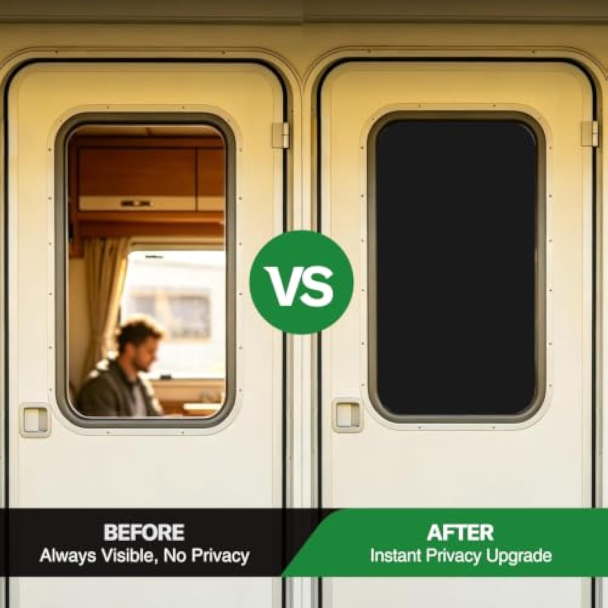RV Door Window Shade, 16 Inch X 24.75 Inch, Privacy Protector