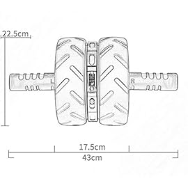 BIAJEK Abdominal Muscle Wheel – Sturdy Ab Workout Equipment for Core Workout – Ab Exercise Equipment as Abdominal Muscle Toner (Color : Blue)