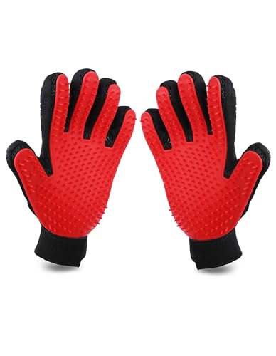 Itingy Cat Grooming Gloves 259 Tips, Pet Grooming Glove with Silicone Hair Removal Brush, Efficient Cat Fur Remover Mittens, Dog Deshedding Massage Mitt for Cat/Dog/Rabbit with Long/Short Fur-1 Pair Itingy Cat Grooming Gloves 259 Tips, Pet Grooming Glove with Silicone Hair Removal Brush, Efficient Cat Fur Remover Mittens, Dog Deshedding Massage Mitt for Cat/Dog/Rabbit with Long/Short Fur-1 Pair