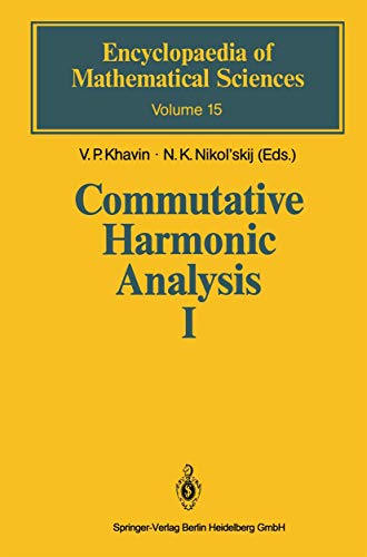 Commutative Harmonic Analysis I: General Survey