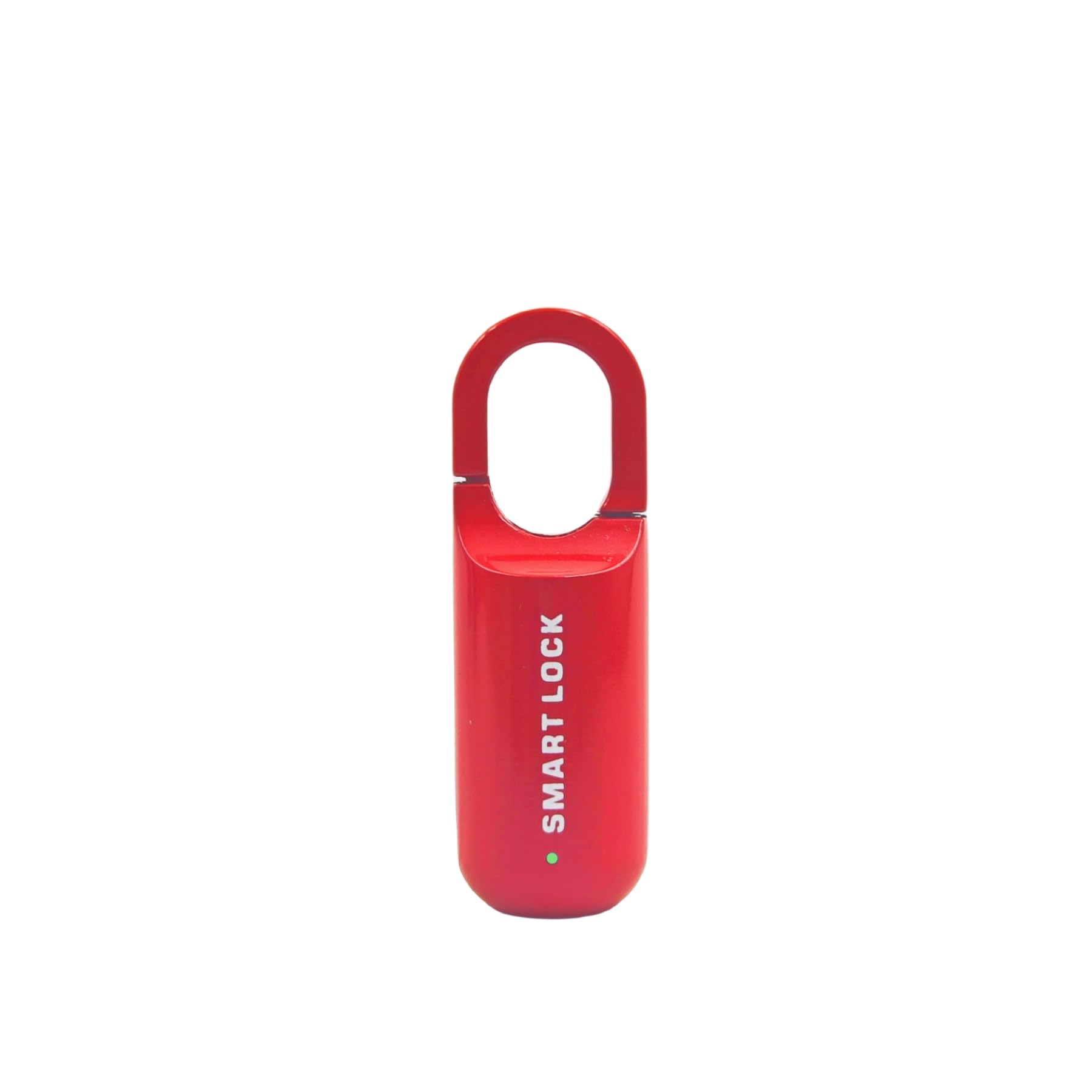 Smart Fingerprint Padlock, Rechargeable Small Fingerprint Lock for School Gym Locker, Biometric Keyless Thumbprint Padlock, Electronic Fingerprint Touch Lock for Suitcase, Backpack, Luggage (Red)