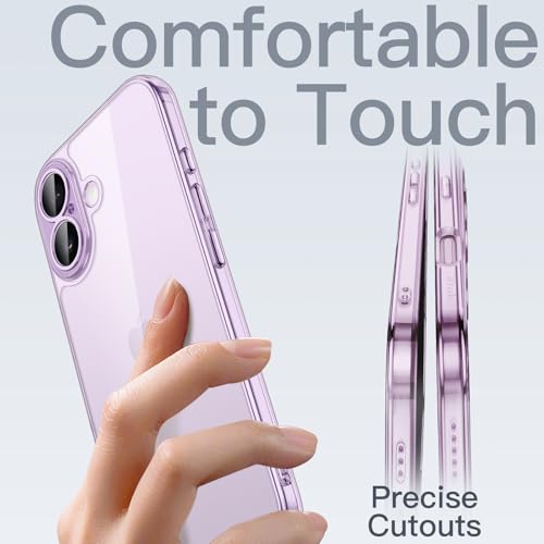 Image of JETech Slim Case for iPhone 17 6.3-Inch with Camera Lens Full Protection, Ultra-Thin Lightweight Clear Minimalist Protective Phone Cover (Lavender)