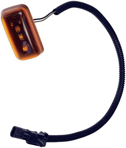 APDTY 159847 Rear Fender Side Marker Light Lamp Assembly, Amber