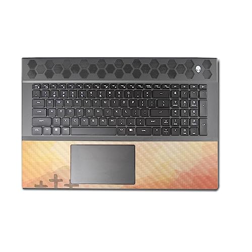Image of MightySkins Carbon Fiber Skin Compatible with Alienware M18 R1 (2023) Full Wrap Kit - Salvation | Protective, Durable Textured Carbon Fiber Finish | Easy to Apply & Change Styles | Made in The USA