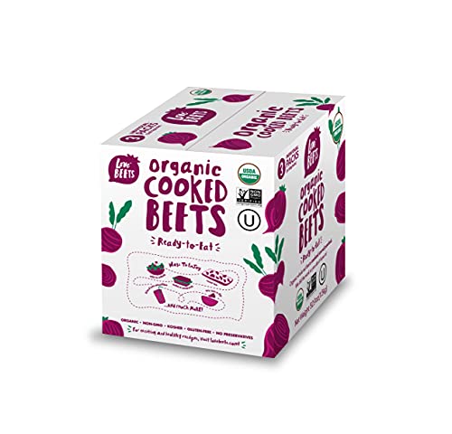 Love Beets Organic Cooked Beets | USA Grown Beets, Rich in Antioxidants, Nitric Oxide Boosting, No Added Sugar, No Preservatives or Coloring, USDA Organic, Non-GMO, Kosher, 500g (3 pack) - Thumbnail 4