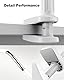 SAIJI Handy Halter für Bett, Schwanenhals Handy Halterung, 360 Drehbare Flexible Lang Arm Mobile Halterung handyhalterung Tisch für iPhone 14 13 12 Pro Xs, Samsung S21, 4-7 Screen Devices (Weiß)