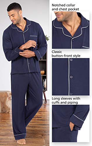 PajamaGram Winter Flannel Men’s Pajamas - Men's Knit Flannel Pajamas Set4