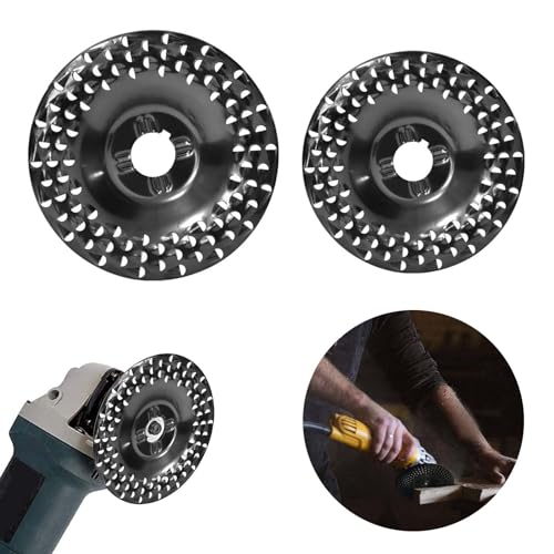 木彫りディスク砥石 アングルグラインダー用木彫りディスクセット 2点セット 木工/彫刻/研磨 サンディング 彫刻ロータリー工具 木材非金属材料用