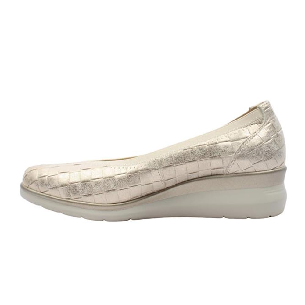 Pitillos - Bailarinas con cuña,Suela de Goma,mocasín,Mercedita,con elástico en el Borde,de Piel para: Mujer