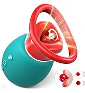 Sucking Vibrator for Women Sex Toys - 4IN1 Rose Sex Toy Adult Toys Licking Vibrater with 10 Mouth...