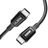 ULBRE 100W 2.5M 8.2FT USB C to USB C Cable, 480Mbps Data Transfer, Compatible with MacBook Pro 2020, iPad Pro 2020, Galaxy S20 Plus S9 S8, Pixel, Switch, LG V20