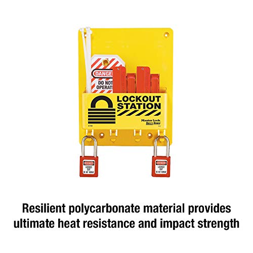 Master Lock S1720E410 Compact Lockout Tagout Padlock Station #TOP3