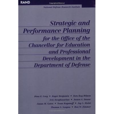 Strategic and Performance Planning for the Office of the Chancellor for Educational and Professional Development