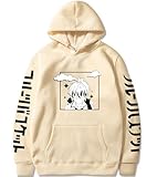 Fruits Basket - Sudadera con capucha para mujer, diseño de dibujos animados Honda Tohru Sohma Kyo Cosplay Sohma Yuki Casual manga larga, beige, XXXL