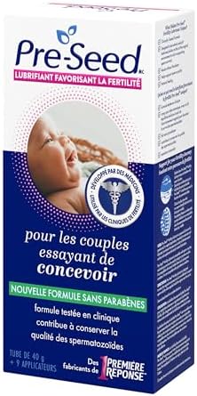 Pre-Seed Fertility Friendly Personal Lubricant, For Use by Couple When Trying to Concieve, 9 Single-Use Applicators, 40 g - 3