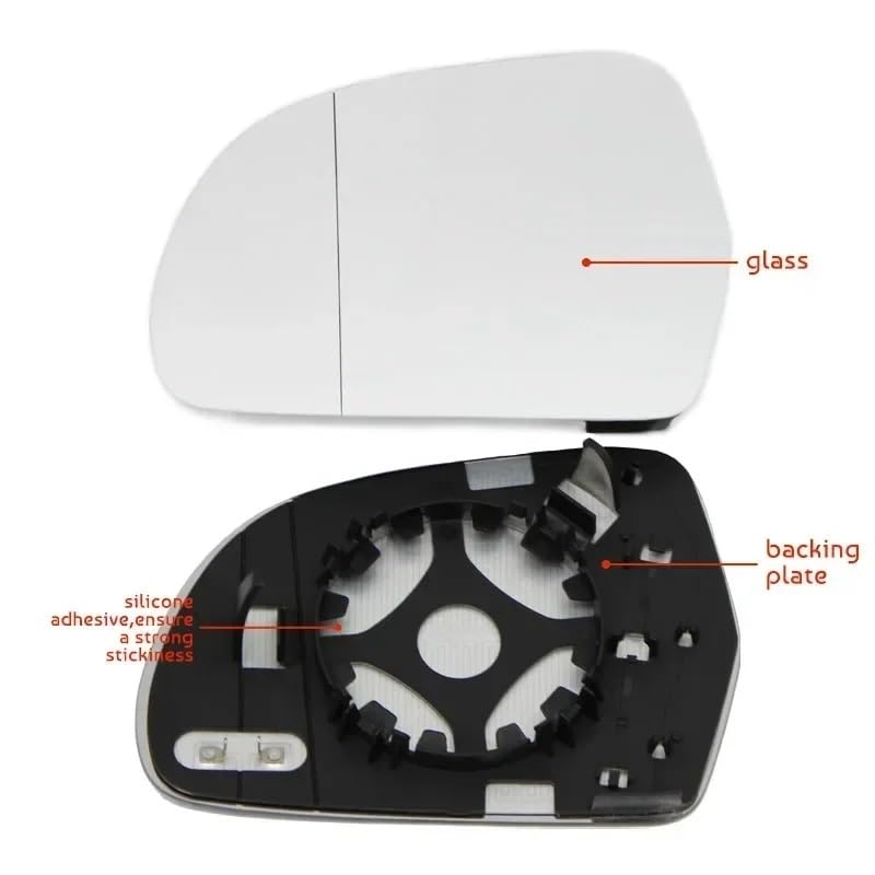 Espejo retrovisor exterior de gran angular para Audi A4 B8 y A3 6
