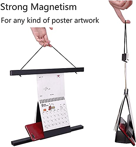 Framvio Magnetic Wood Poster Hangers Frame 24X36 24X32 24X18 Quick Assembly And Easy Use, Wall No Damage, For Photo, Picture, Prints, Maps, Scrolls And Canvas Artwork (Black, 24 Inch) #TOP5