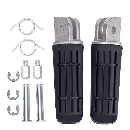 Road Passion Moto Repose Pieds à Pédale Pied, Pédales Avant en Caoutchouc Compatible pour XJ600 XJR400 FJR1300 FZ6 FZ6R YZF600 YZF1000