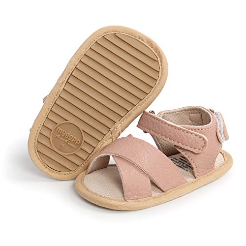 Image of RVROVIC Baby Boys Girls Sandals Premium Infant Summer Outdoor Shoes PU Lightweight Soft Anti-Slip Sole Toddler Prewalker