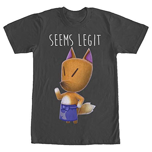 Nintendo Seems Legit T-Shirt, Nero, M Uomo