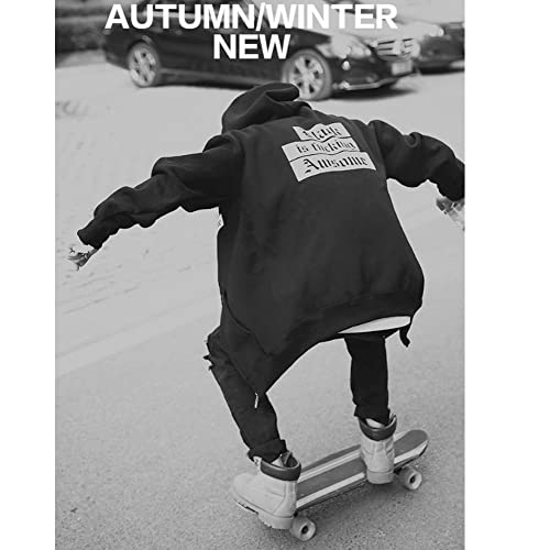 Image of OHSNMAKSL Hoodies for Men sherpa Warm Fleece Hoodie Jacket Sweatshirt Full Zip Sport Workout Coats