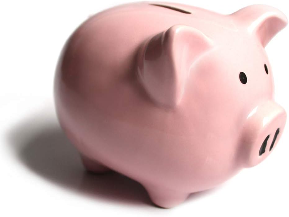 Pink Piggy Banks, Piggy Bank for Girls Boys Kids A New for White Piggy Bank for Boys,Girls,Kids,Adult Coin Bank (Pink)