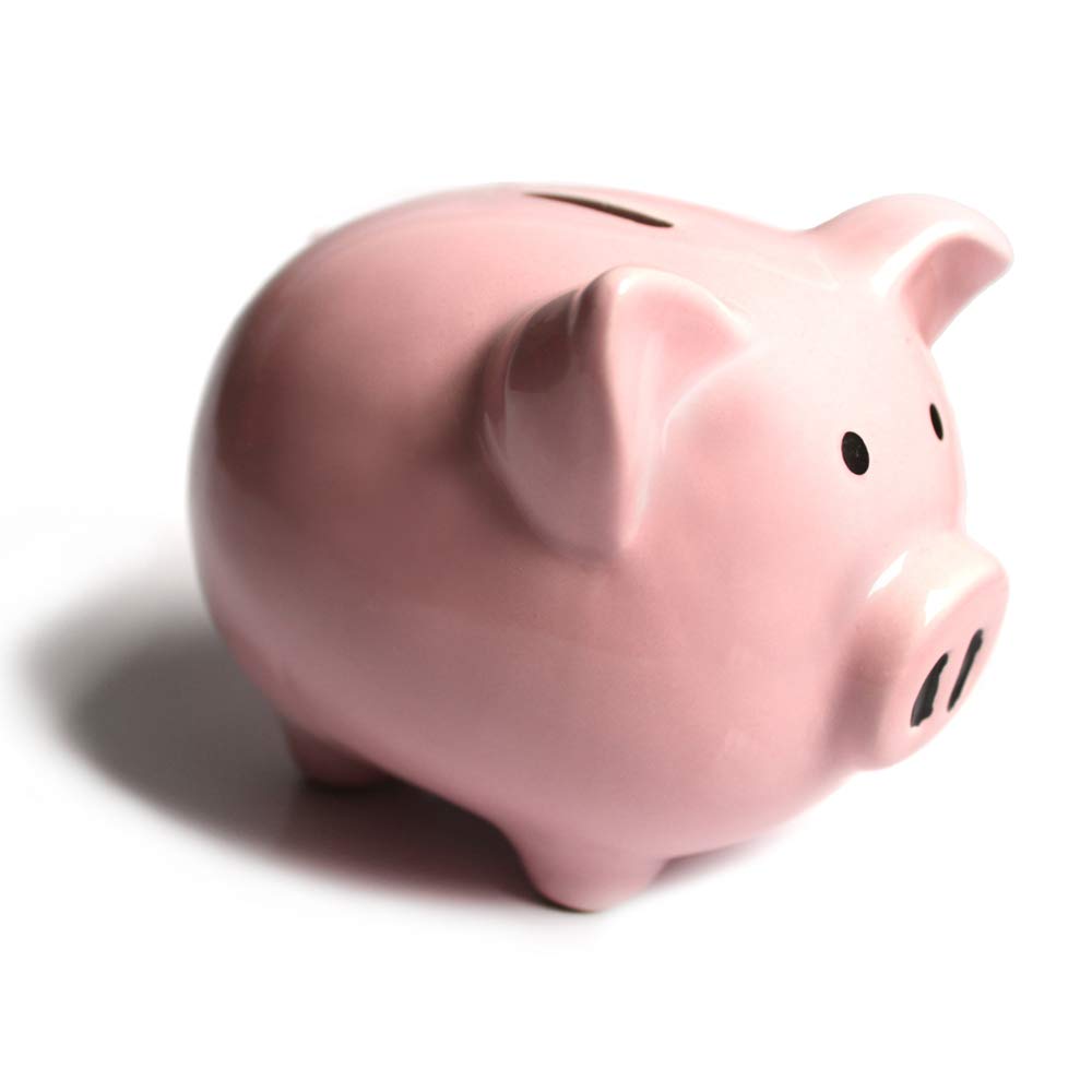 Pink Piggy Banks, Piggy Bank for Girls Boys Kids A New for White Piggy Bank for Boys,Girls,Kids,Adult Coin Bank (Pink)