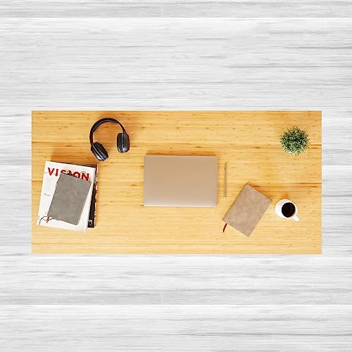 Flexispot Whole Piece Bamboo 55"X28" Desktop Height Adjustable Desk Rectangular Tabletop #TOP4