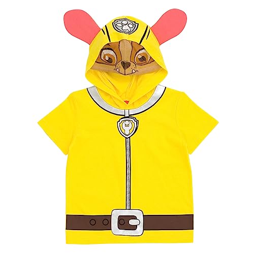 Image of Paw Patrol Chase Skye Rubble Marshall Cosplay T-Shirt and Bike Shorts French Terry Outfit Set Toddler to Big Kid