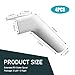 yorpyep 4 PCS RV Rain Gutter Spouts, Keeps Car Roof Dry Drainage Aid Tool, Perfect Fit Rust-proof Roof Gutter, Universal for Most RVs and Camper Modification Accessories (White)