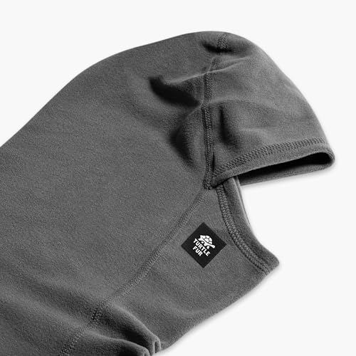 Turtle Fur Kids Recycled Micro Fur Fleece MaxClava Balaclava, Ages 3-6, Graphite2