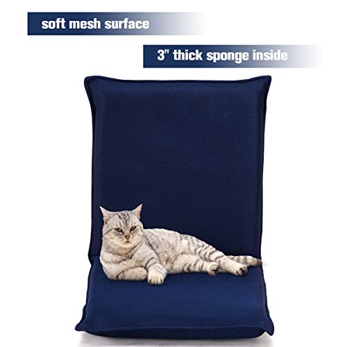 Image of Giantex Adjustable Mesh Floor Sofa Chair, 6-Position Multi-Angle Padded Floor Chair, Cushioned Back Support Versatile, Video Game Chairs for Meditation Seminars Reading TV Watching or Gaming