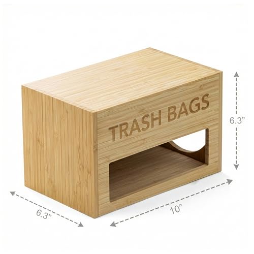 Support pour sac poubelle en acier durable au design épuré moderne