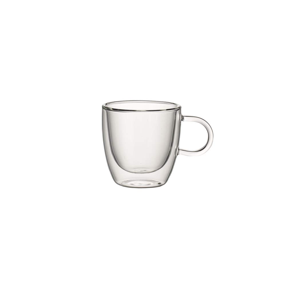 Villeroy & Bochund Artesano Hot and Cold Beverages Mug S, Set of 2, 110 ml, Borosilicate Glass, Clear