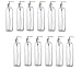12 Pack â€“ 8 oz -Clear Cosmo Plastic Bottles â€“ White Pump - for Essential Oils, Perfumes, Cleaning Products By Natural Farms