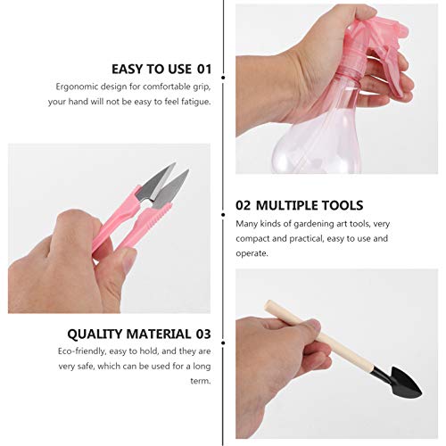 Yardwe 16 peças de ferramentas de plantas suculentas mini ferramentas de jardim de fadas para planta