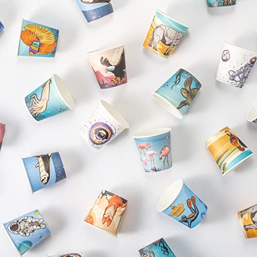 Art Kups [ 2.5 Oz - Pack Of 300 ] Paper Cups - Small Recyclable Bathroom Cups | Disposable Mini Mouthwash Cups | Espresso | Rinse & Gargle Cups For Kids | Party Cups | Doesn't Fit Into Dixie Dispenser #TOP1
