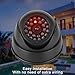 Dummy Camera Dummy Surveillance Security Camera, Fake Security Camera with 30pcs IR LEDs, for Home, Office, Indoor and Outdoor Places