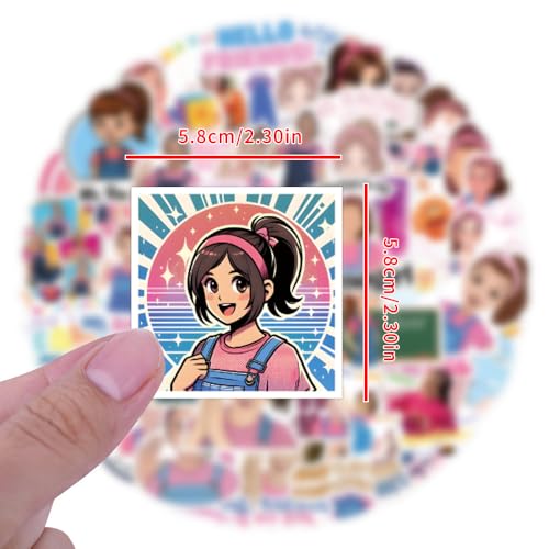 Autocollants esthétiques vinyle imperméables pour ordinateur et gourde - 8