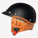 🚴Design unico: per chi cerca un casco comodo ed elegante, questo mezzo casco è ideale sia per uomo che per donna. Questo mezzo casco in stile retrò offre una protezione impeccabile dagli urti. Una scelta eccellente per la sicurezza in sella, che ti consente di goderti una guida sicura.