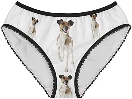 DogsMakeMeHappy Smooth Fox Terrier Panties, Smooth Fox Terrier Underwear, Briefs, Cotton Briefs