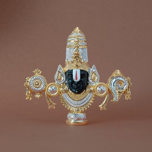 Image of 999 Silver Plated Balaji Idol | 8-Inch Lord Venkateswara Swamy Statue for Sacred Vastu Home Decor | Pooja Room & Mandir Showpiece | Perfect Divine Accent & Gifting Option