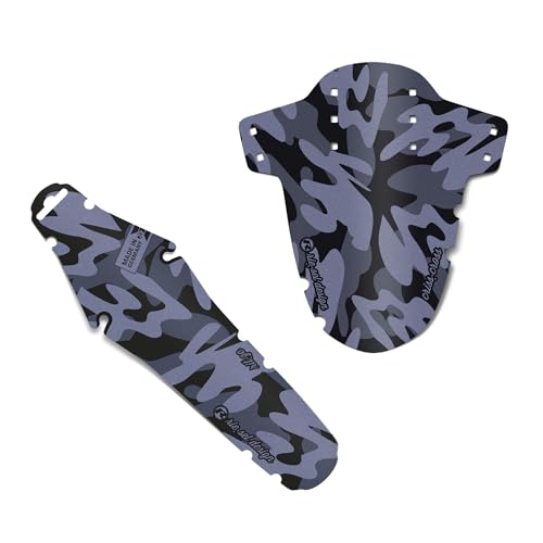 Riesel Design Mudguard Set Criss:Cross und rit:ze – Fahrrad Schutzblech Set vorne und hinten – Spritzschutz für Cyclocross und Gravel Bikes – leicht, robust und Made in Germany (Camo)