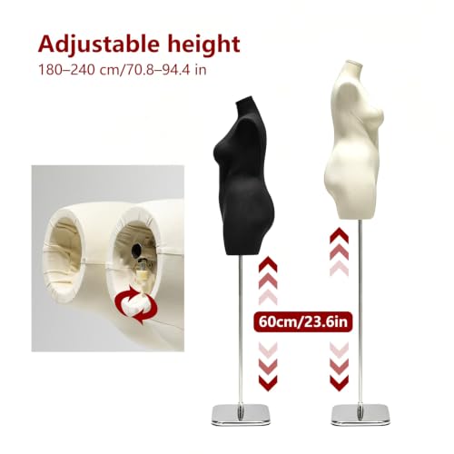 Maniquí de costura mujer talla grande regulable para crear y lucir vestidos en tu taller 7