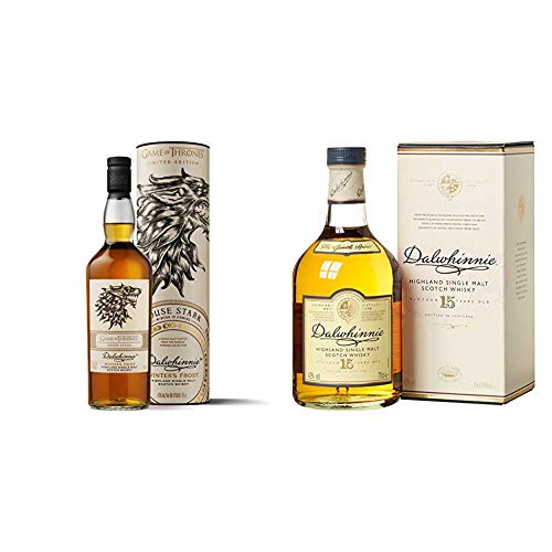 Dalwhinnie 15 Years Old Single Mallt 70cl and Dalwhinnie Winter's Frost - House Stark Game of Thrones Limited Edition 70cl
