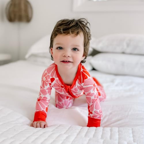 Giggle Goose 2-Way Zipper Baby Pajamas - Convertible Infant Footless Pajamas w/Mitten Cuffs - Toddler Dual Zipper Sleepers4