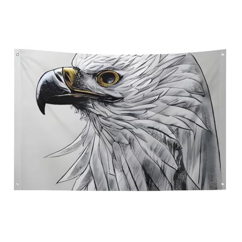 Drapeau aigle résistant aux intempéries en textile de qualité supérieure
