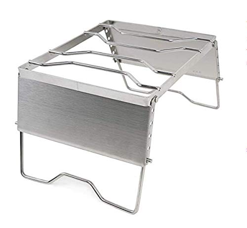 MoonLence 焚き火台 3段調整 ステンレス製 A610