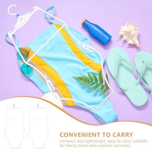 Image of UKCOCO Kids Swimsuit Hangers 3 Pcs Plastic Bikini Display Clips Lightweight Swimwear Organizer for Home Travel Pool Storage and Retail Use